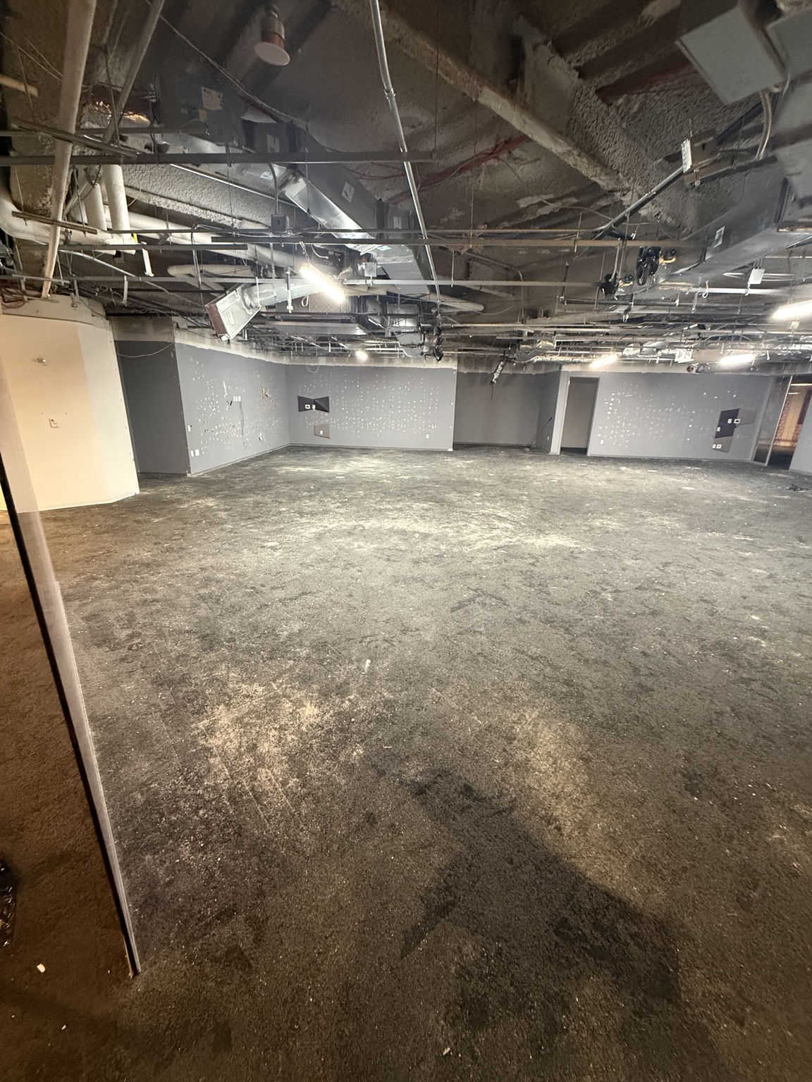 Commercial project before final cleaning